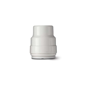 Polypipe PolyPlumb Stop End White 15mm PP1915W