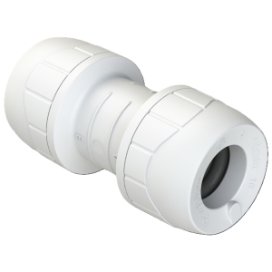 Polypipe PolyPlumb Enhanced, Straight Coupler, 28mm, White, PB028EW