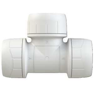 Polypipe PolyPlumb Enhanced, Equal Tee, 28mm, White, PB228EW