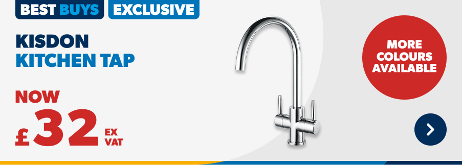 Kisdon Kitchen Tap. Now £32 Ex VAT. More Colours Available. Shop Now
